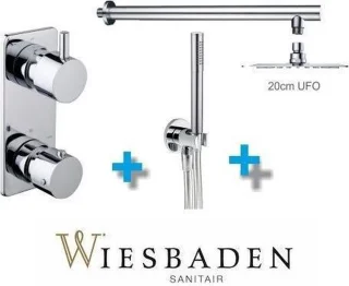 Wiesbaden Regendouche Type 15 Inbouw ø20 cm