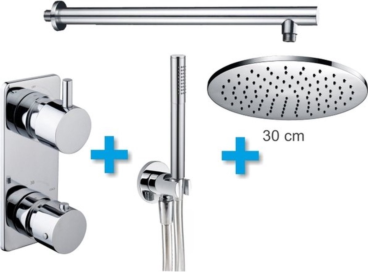 Wat vinden we goed aan de Wiesbaden Regendouche Type 4 Inbouw Rond 30 cm