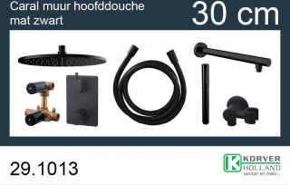 Xellanz One Inbouwthermostaatset Rond 304 RVS 30 cm