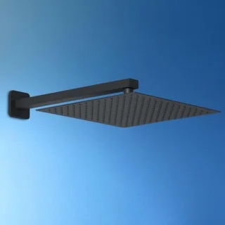 XXL-regendouchekop 30 cm zwart inbouw
