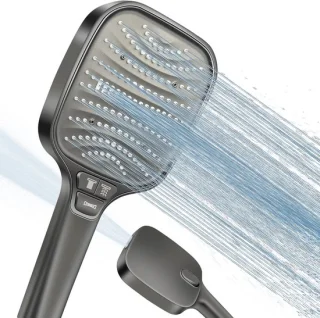 XXL Regendouchekop en Handdouche Grijs