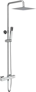 Zimmer thermostatische regendoucheset vierkant chroom