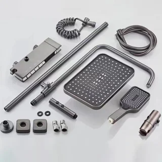 Zimoros Thermostatisch Douchesysteem Zwart