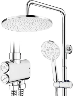Zolvano® regendoucheset zonder kraan - zilver