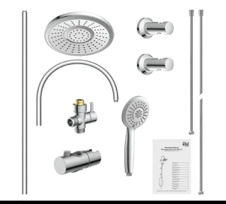 Zomerregen DX1005CS-A Doucheset Chroom Regendouche & Handdouche
