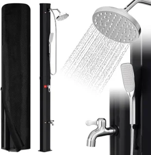 Zonnedouche zwart 35L