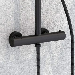 Zwarte doucheset