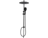 Zwarte regendouche set met handdouche