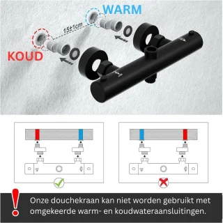 Zwarte Regendouchekop Zonder Kraan