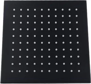 Zwarte vierkante regendouche 10 inch