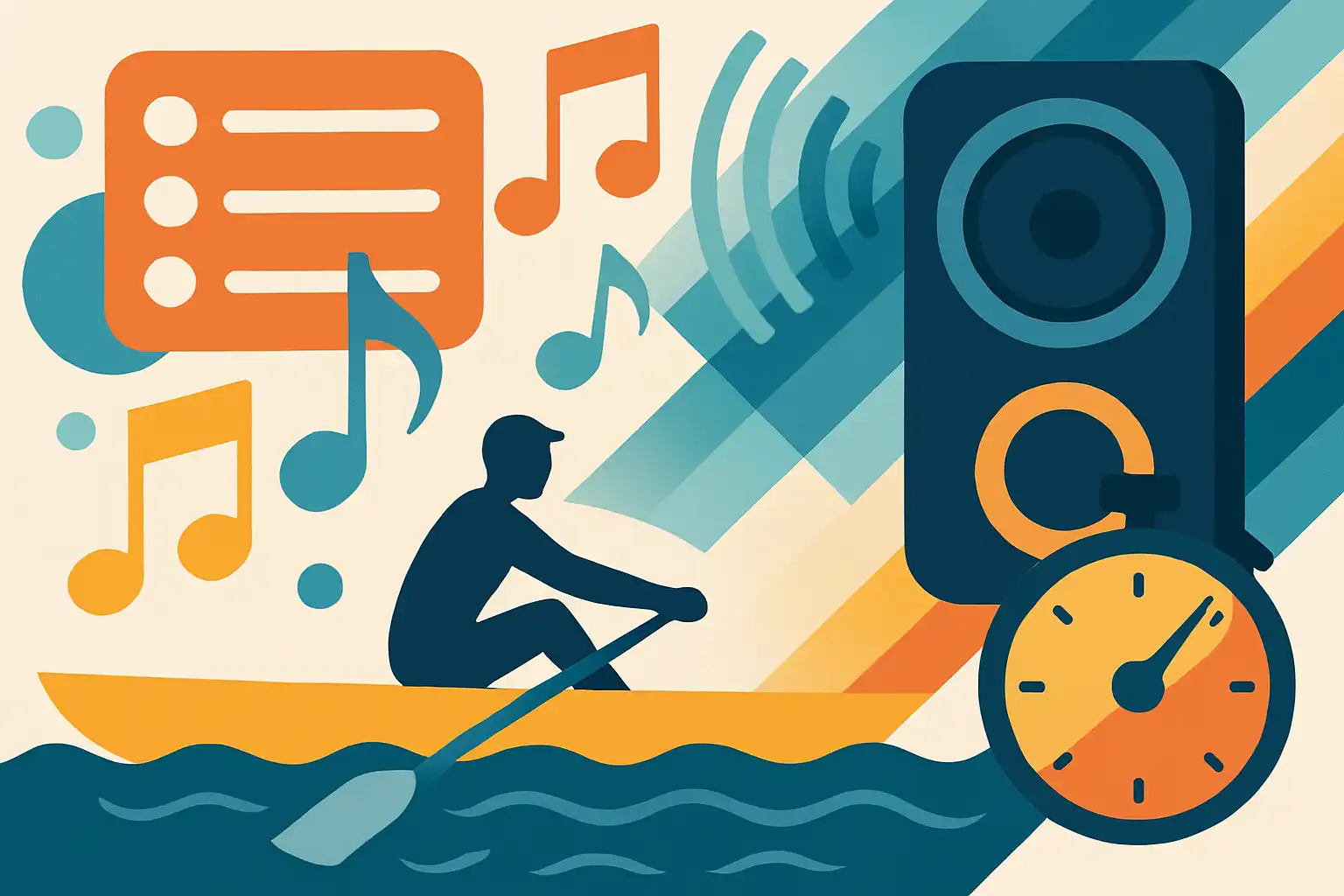 De ultieme playlist voor je roeisessie: beats, tempo en hoe muziek je splits verbetert