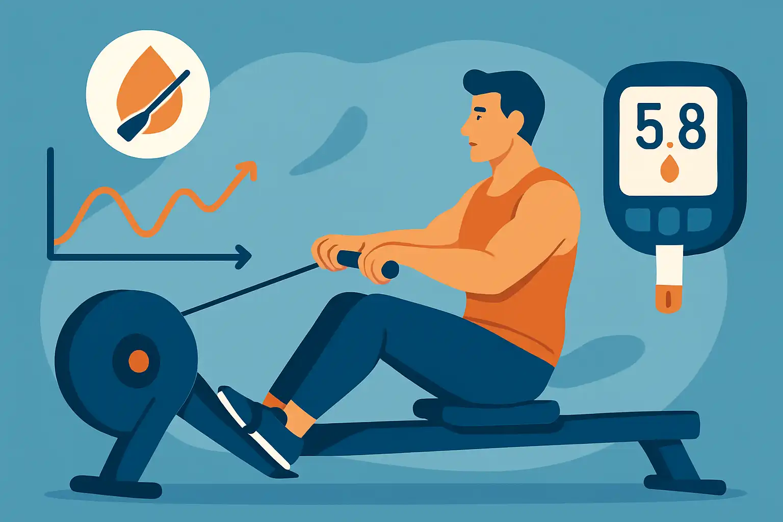 Roeien en diabetes: veilige workouts en praktische tips voor glucosebeheer