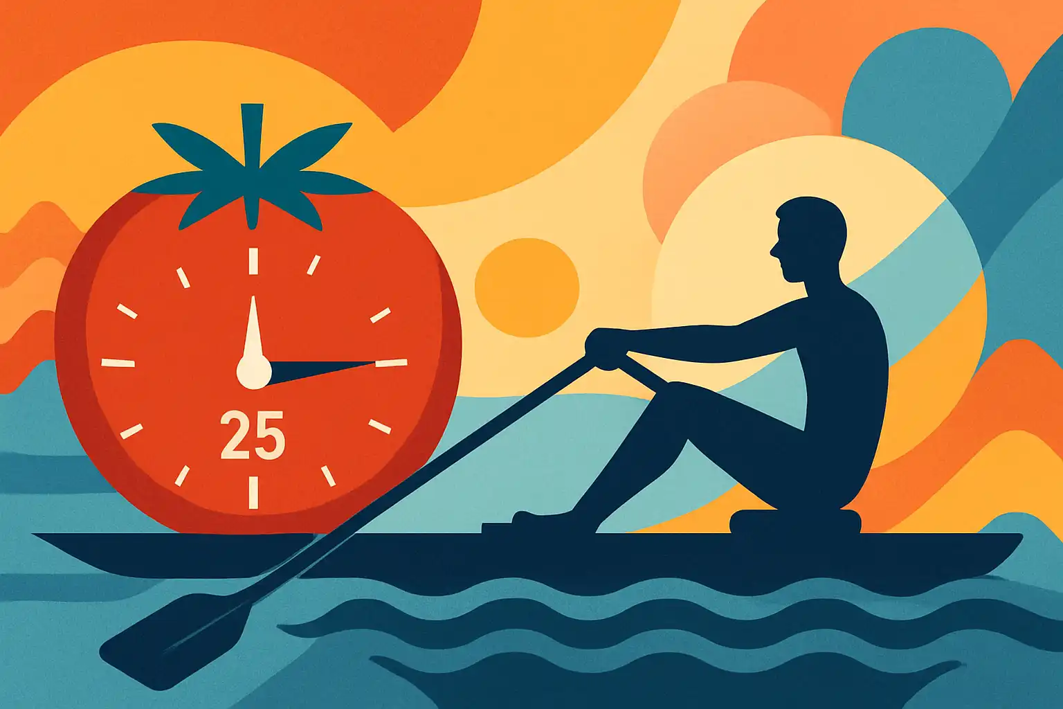 Roeien met de Pomodoro-techniek: 25 minuten knallen voor maximale focus en resultaat