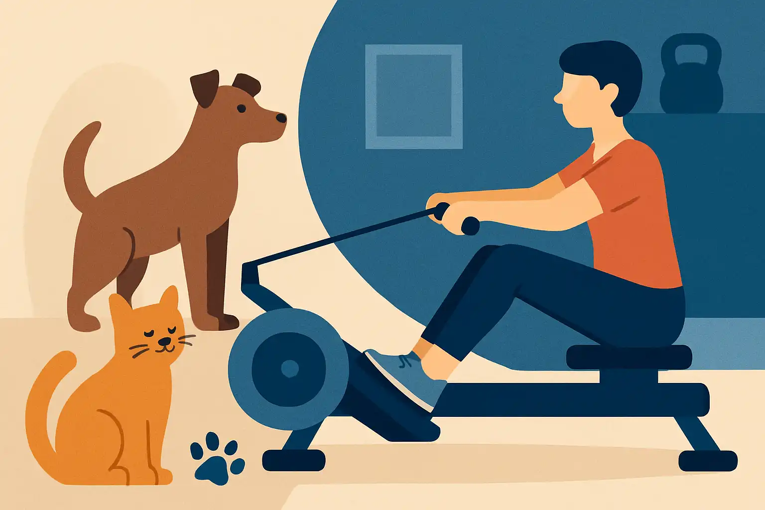 Roeien met huisdieren: veilige routines en slimme aanpassingen als je hond of kat rondloopt