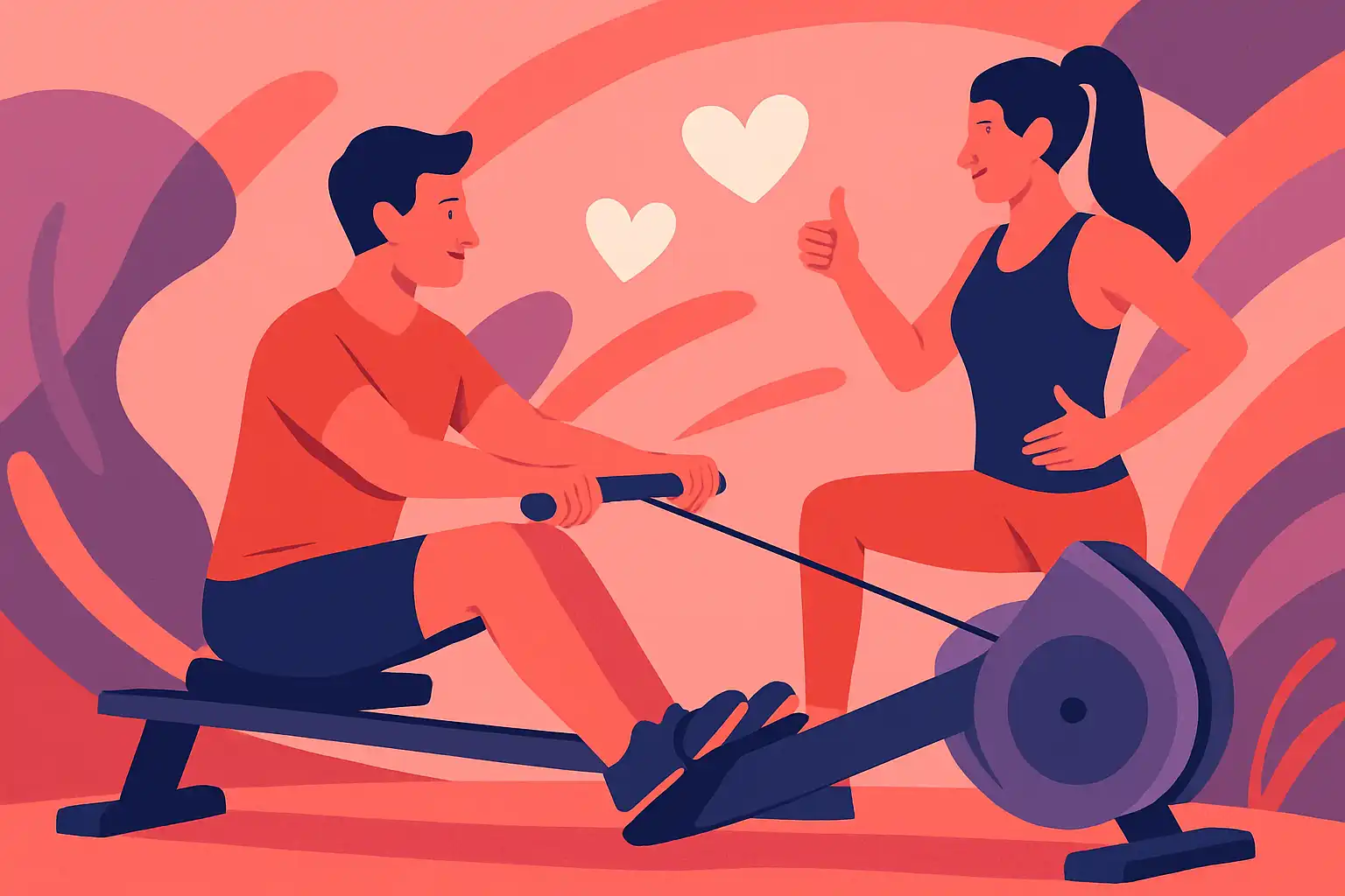 Roeitrainer als date night: speelse workouts en challenges voor koppels