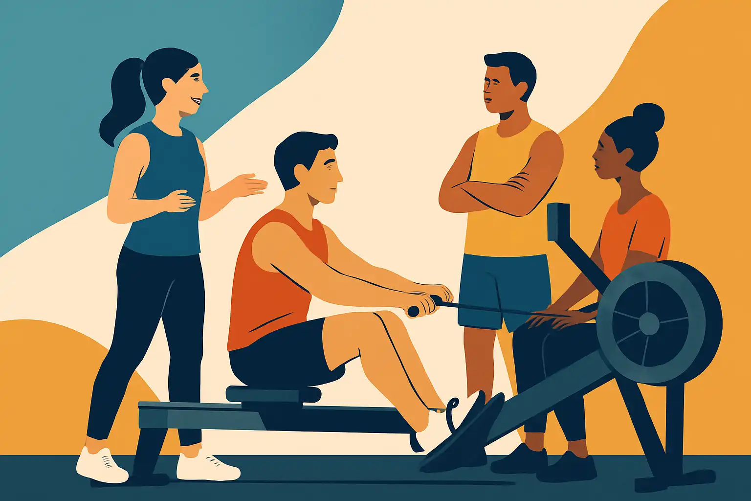 Roeitrainer etiquette: zo deel je één machine met meerdere mensen zonder frictie