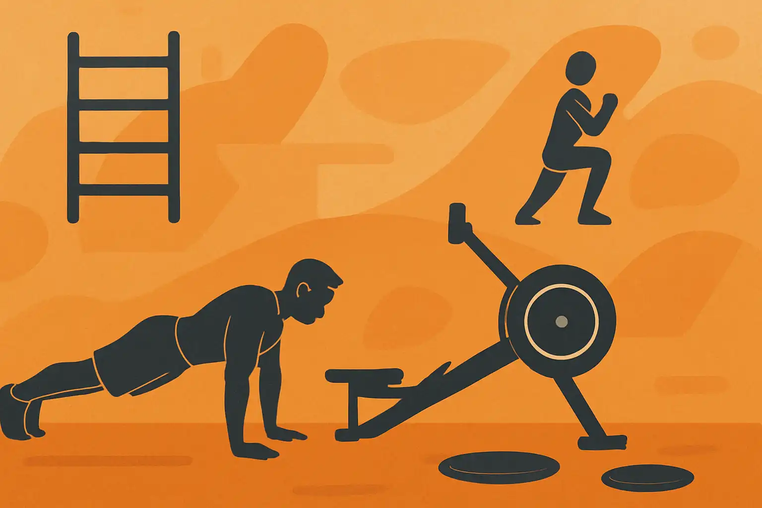 Thuisgym minimalisme: combineer je roeitrainer met bodyweight oefeningen voor een full-body workout