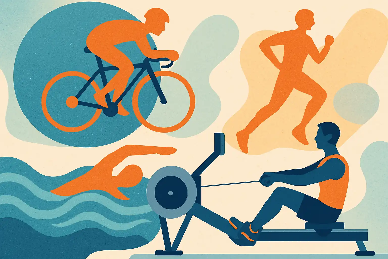 Train voor een triathlon met alleen een roeitrainer: zo pak je het aan