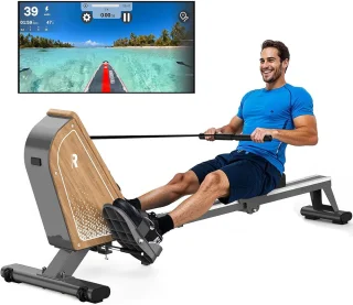 Magnetisch Roeitoestel voor Thuis met Bluetooth Monitor - 16 Weerstandsniveaus en Compact Ontwerp