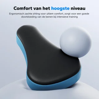 MERACH Fitnessapparaat - Paardrijstype - Verstelbare weerstand - Opvouwbaar - Maximaal gewicht 160 kg - LCD-scherm - Voor buik/benen/rug - Grijs
