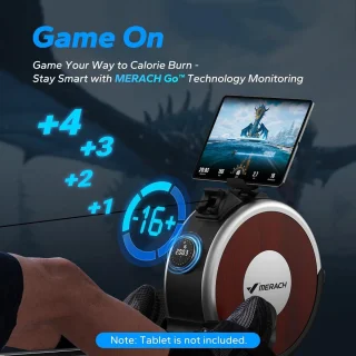 Roeimachine voor thuis met Bluetooth en 16 Weerstandsniveaus - Ruimtebesparend en Stil