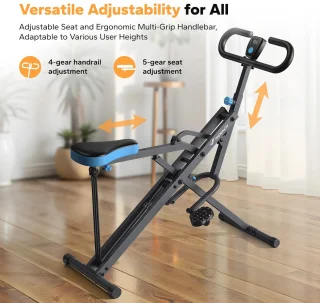 Hennova Squat rack - Leg press - Power rack - Roeimachine - Inklapbaar - Verstelbaar - Multifunctioneel - Weerstandsniveaus - 2 in 1 apparaat - Eenvoudige montage - Zwart -