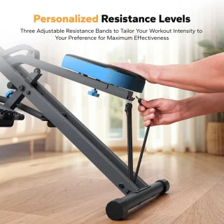 Hennova Squat rack - Leg press - Power rack - Roeimachine - Inklapbaar - Verstelbaar - Multifunctioneel - Weerstandsniveaus - 2 in 1 apparaat - Eenvoudige montage - Zwart -