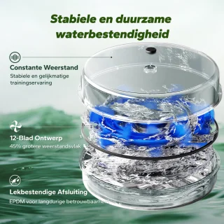 MERACH Roeitrainer voor thuis van rode eikenhout - Waterroeimachine - Inklapbaar ontwerp - Bluetooth-display - Compatibel met Kinomap - Verstelbare telefoonhouder & ergonomisch zitje - Eenvoudige montage - Verticale opslag - Belastbaar tot 158 kg