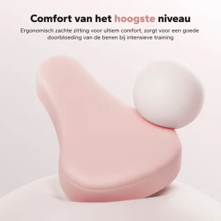 MERACH Fitnessapparaat - Paardrijstype - Verstelbare weerstand - LCD-scherm - Maximaal gewicht 160 kg - Opvouwbaar - Voor buik/benen/rug - Wit
