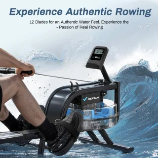 MERACH Water Resistance Roeitrainer - Water roeitrainer - Roeimachine - Roeitrainers voor Thuis - Met App en Bluetooth