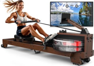 Roeitrainer voor Thuis - Inklapbare Roeimachine met Houten Constructie, Geschikt voor Gebruikers van 1,2 m tot 2 m, Tot 175 kg Belastbaar review