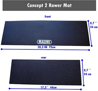 Vloerbeschermingsmat voor Roeitoestellen - Antislip Rubber Mat - Geschikt voor Waterrower en Ergometer