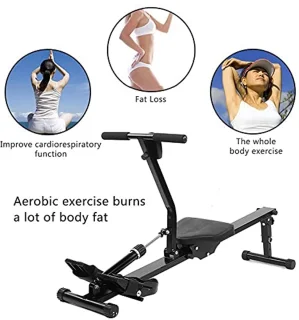 Opvouwbare Fitness Roeitrainer - Belastbaar tot 120 kg met Stil Magnetisch Remsysteem