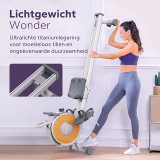 MERACH Roeimachine voor thuis - Stille magnetische roeitrainer- Exclusieve app - 16 weerstandsniveaus - Verbeterde dubbele glijrails - Bluetooth-display & tablet-houder - Verticale opslag - Gemakkelijk te monteren - Belastbaar tot 158 kg