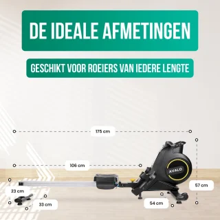 Avalo Inklapbare Roeitrainer Met Display