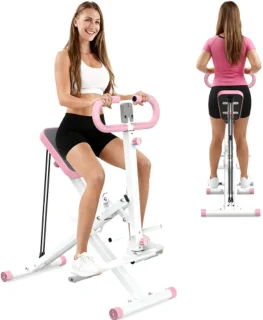 De BLOSSOM Roeitrainer Krachtstation Roze in één oogopslag