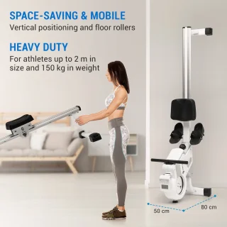 Capital Sports Stream M1 Magnetische Roeitrainer Wit