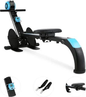 CAPITAL SPORTS Stringmaster Roeiapparaat Inklapbaar Zwart/Blauw