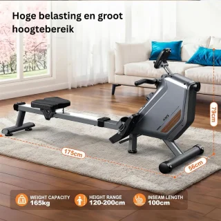 CRLYN Roeitrainer Inklapbaar Grijs