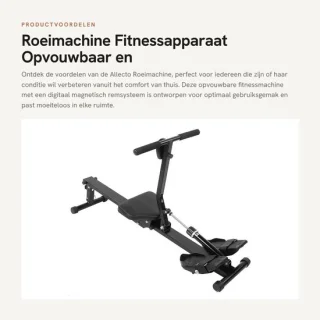 Dailygoods roeimachine met digitaal magnetisch remsysteem