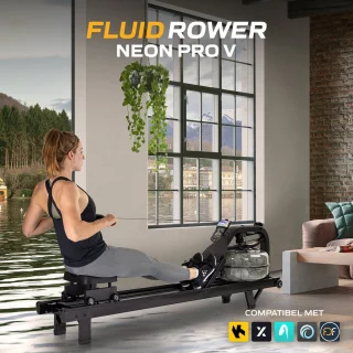 First Degree Fitness Neon Pro V Roeitrainer Zwart