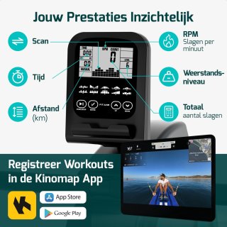 FITAGE Roeitrainer Inklapbaar