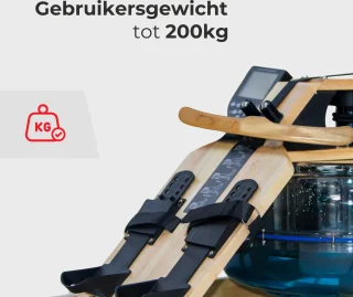 FitFirst Roeitrainer Inklapbaar Waterweerstand Ergometer