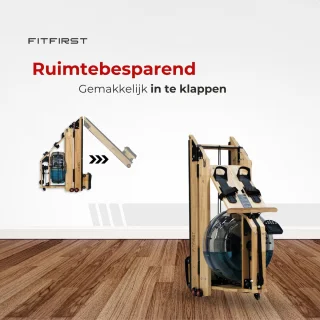 FitFirst Roeitrainer Inklapbaar Waterweerstand Ergometer