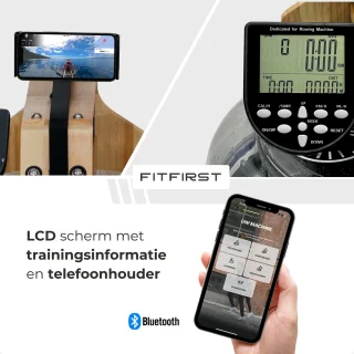 FitFirst Roeitrainer Inklapbaar Waterweerstand Ergometer