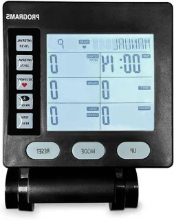 De Fitness Meter Roeimachine Display Zwart in één oogopslag