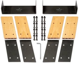 Flow Fitness W9i Elevation Kit Oak Roeitrainer Verhogingsset