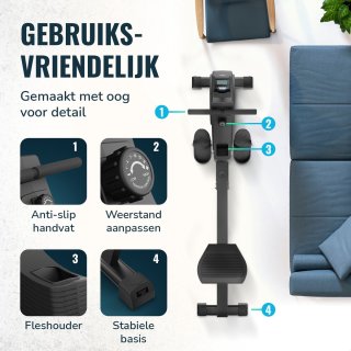 Flowsense Inklapbaar Roeiapparaat Roeimachine