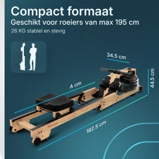 Flowsense Roeimachine Hout Waterweerstand