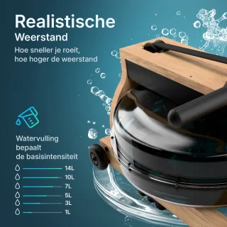 Flowsense Roeimachine Hout Waterweerstand
